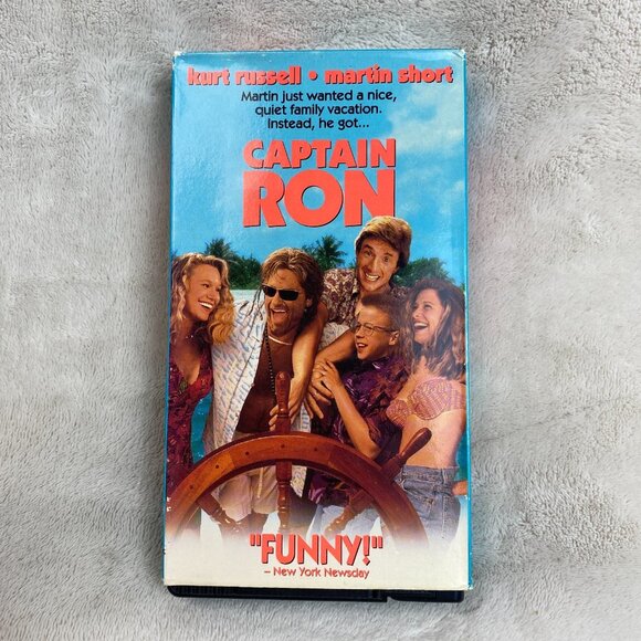 Captain Ron 1992 Kurt Russell Martin Short Comedy Adventure VHS Tape - Picture 1 of 2